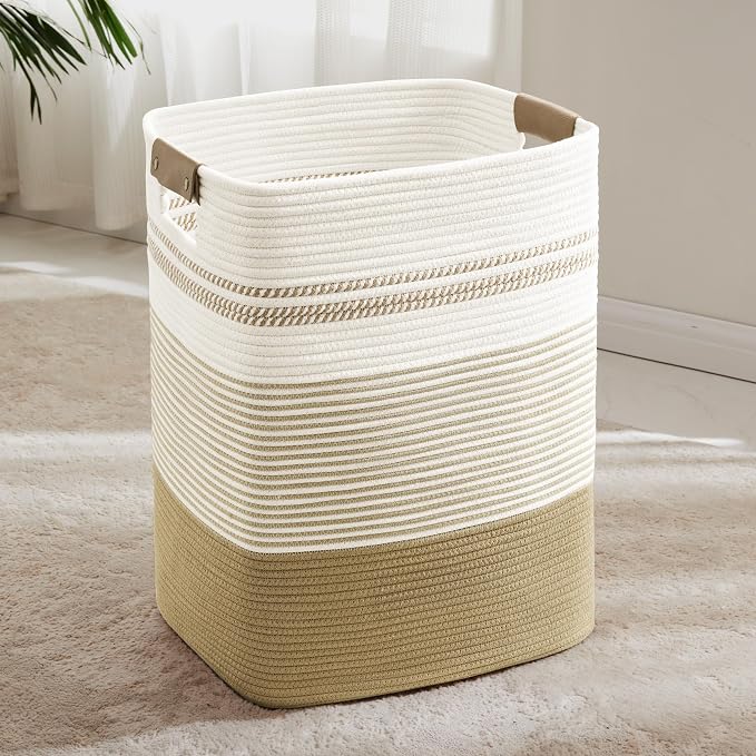 85L Tall Woven Laundry Basket Hamper by SunNewt