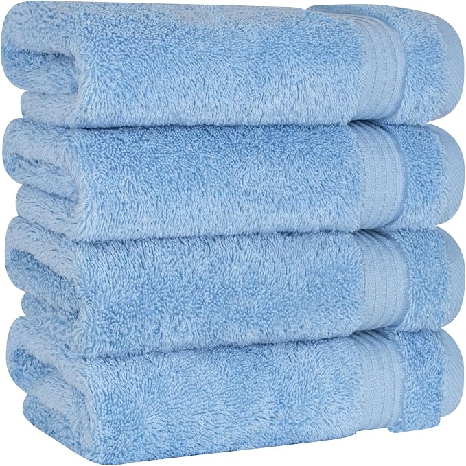 Cotton Paradise 100% Cotton Turkish Towel Set, Soft Absorbent Quick Dry - Image 5