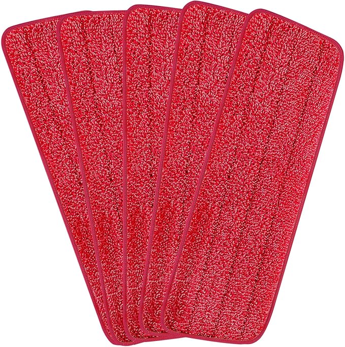 16.5 inch Reusable Mop Pads Microfiber Spray Mop Replacement Heads by H-Gamely