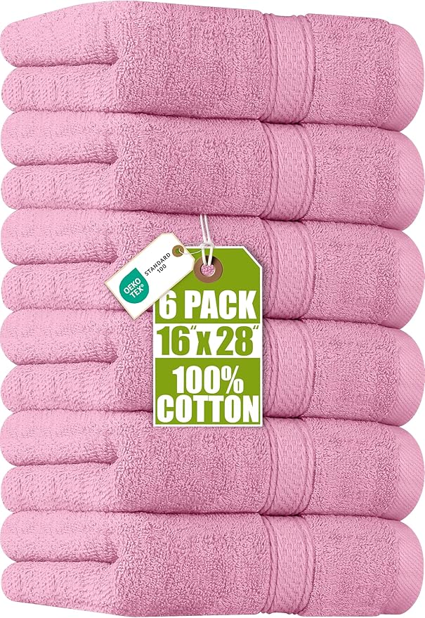 Utopia Towels 6 Pack Premium Hand Towels, 16x28 in, 600 GSM Cotton, Spa & Hotel by Unknown