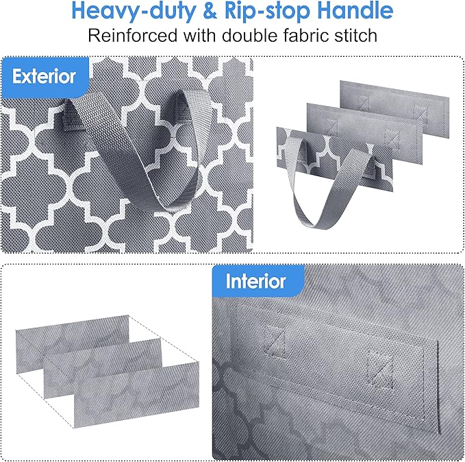 Storage Bags 8 Pack 100L Clothes Organization and Storage Containers | Large - Image 3