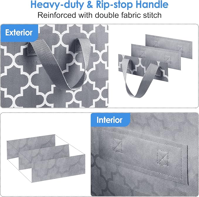 Storage Bags 6 Pack 100L Clothes Organization and Storage Containers | Large - Image 3