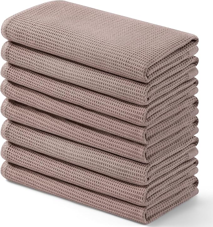 Homaxy 100% Cotton Waffle Weave Kitchen Towels, 8 Pack by Homaxy