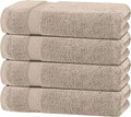 White Classic Wealuxe Taupe Bath Towels 27x54 Inch, Cotton Towel Set by WhiteClassic