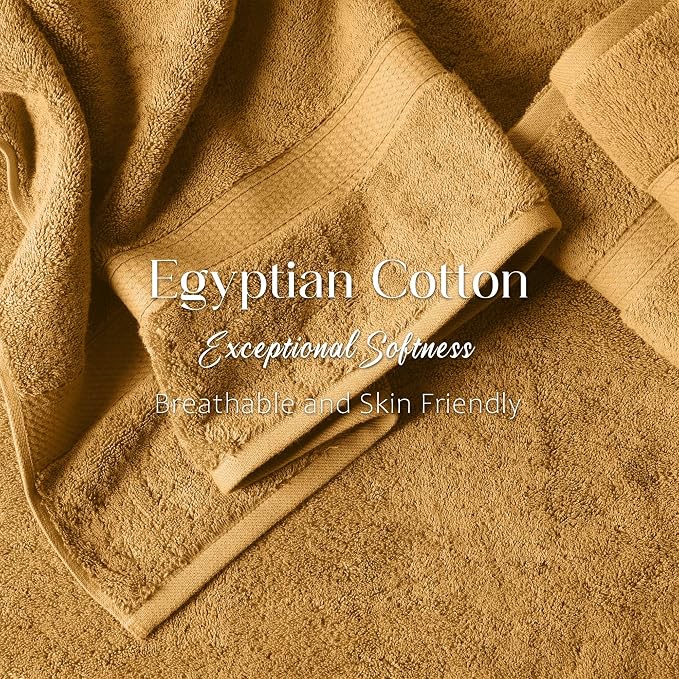 Superior Egyptian Cotton Ultra Plush & Absorbent, 3 Piece Set, Soft Luxury - Image 5