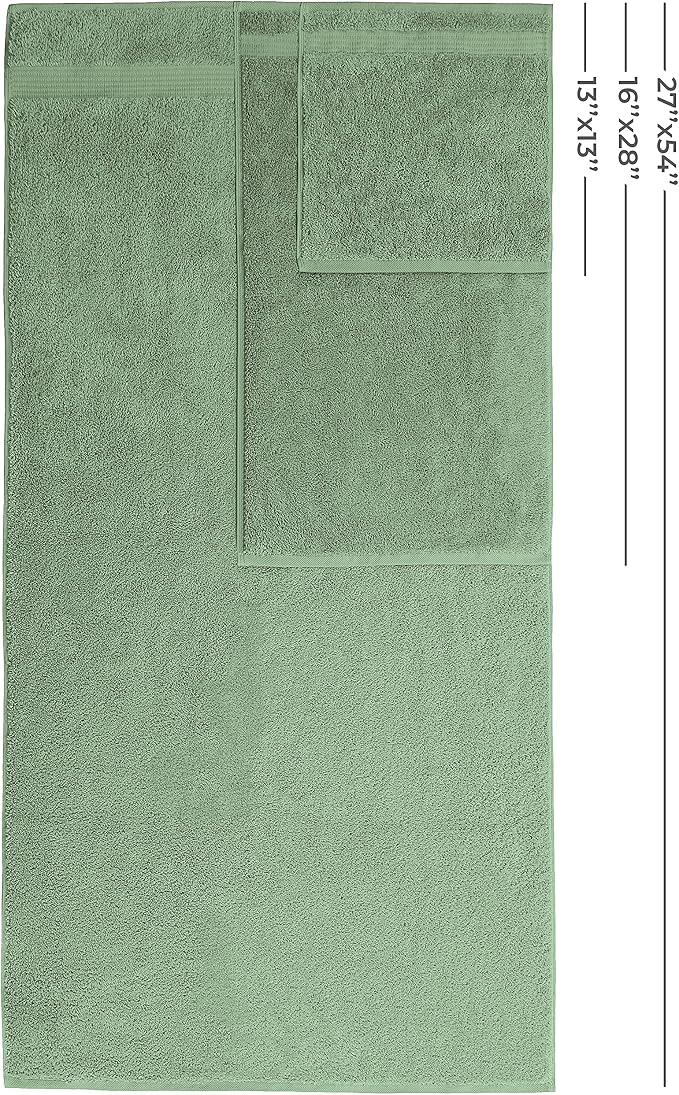 American Veteran Towel, 100% Cotton Turkish 6 Piece Towel Set, Luxury Towels - Image 3