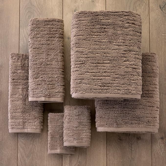 SKL Home CloudSoft Bath Towel Set, 100% Cotton Luxury, Mink Brown | 2 Bath - Image 4