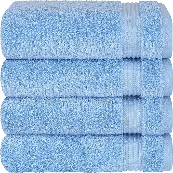 Cotton Paradise 100% Cotton Turkish Towel Set, Soft Absorbent Quick Dry by UNITEDHOMETEXTILE