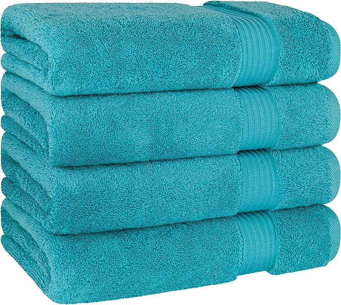 Cotton Paradise 100% Cotton Turkish Towel Set, Soft Absorbent Quick Dry - Image 5