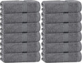 White Classic Gray Hand Towels for Bathroom Cotton Hand Towel Bulk for Gym by WhiteClassic
