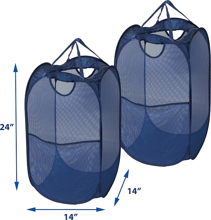 Simple Houseware Mesh Pop-Up Laundry Hamper - Image 6
