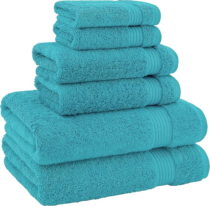 American Veteran Towel, 100% Cotton Turkish 6 Piece Towel Set Luxury Towels Set - Image 4