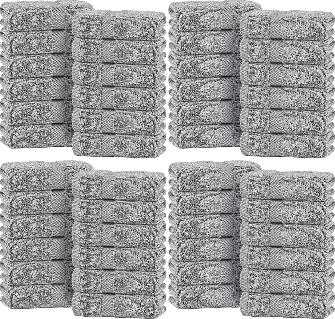 White Classic Light Gray Hand Towels by WhiteClassic