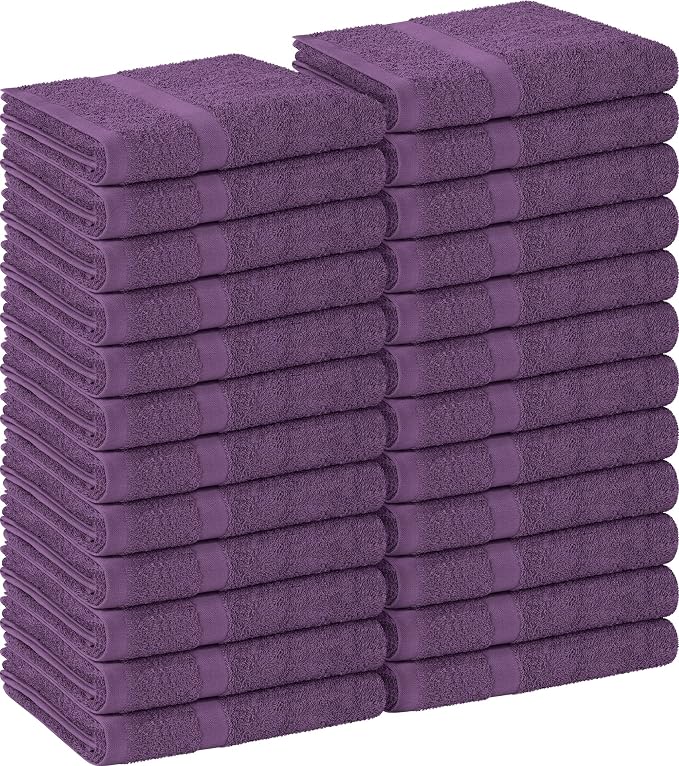 Utopia Towels - Salon Towel, and Home Hair Care, Plum | Highly Absorbent by Unknown