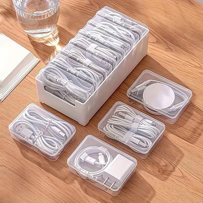 11 Grid Clear Cable Organizer Box - Image 8