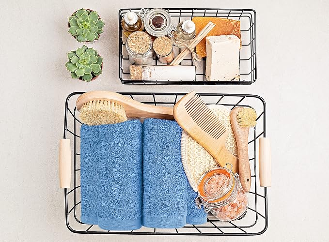 Utopia Towels 24 Pack Washcloths, 12x12 in, 100% Cotton, Electric Blue | - Image 5