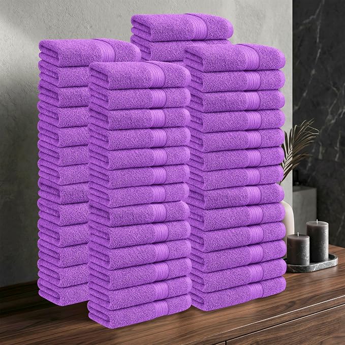 Ample Decor 100% Cotton Hand Towels 18x28 Inches, 600 GSM, Soft & Absorbent - Image 2