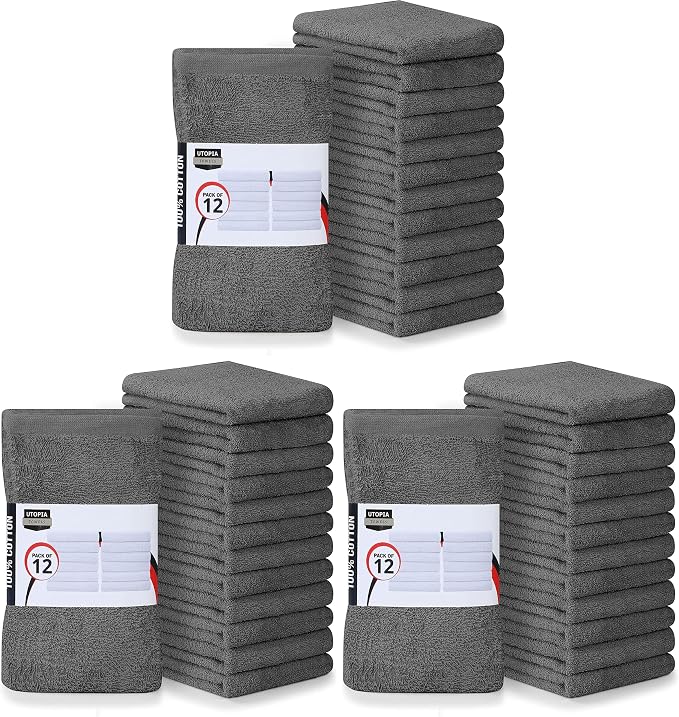 Utopia Towels Kitchen Bar Mops, 16 by 19 Inches, 100% Cotton Super Absorbent by Unknown