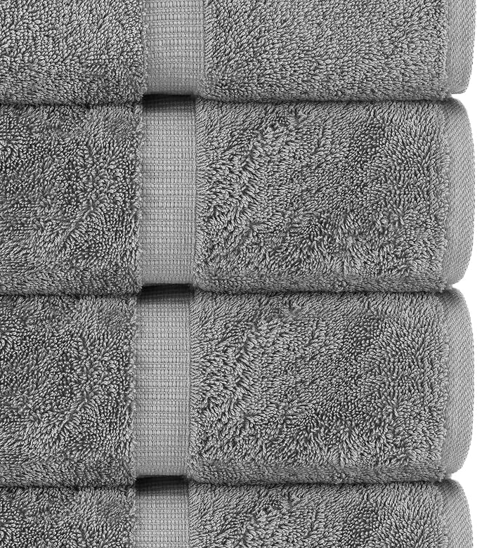 Chakir Turkish Linens 100% Cotton 4-Pack Bath Towels 30x60, 30x60 Extra Large - Image 2