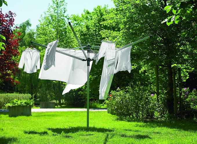 Brabantia Lift-O-Matic Outdoor 4 Arm Clothesline Height Adjustable, Folding - Image 11