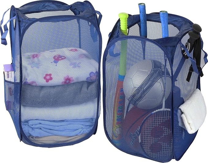 Simple Houseware Mesh Pop-Up Laundry Hamper - Image 2