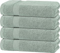 White Classic Green Bath Towels 27x54 Inch, Cotton Towel Set by WhiteClassic