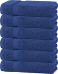 White Classic Wealuxe Navy Blue Bath Towels 24x50 Inch, Cotton Towel Set by WhiteClassic