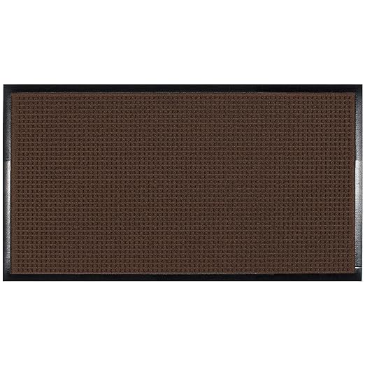 Guardian WaterGuard Indoor/Outdoor Wiper Scraper Floor Mat, Rubber/Nylon, 6'x8', Burgundy