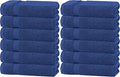 White Classic Wealuxe Navy Blue Bath Towels 24x50 Inch, Cotton Towel Set by WhiteClassic