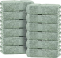 White Classic Green Hand Towels by WhiteClassic