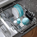 JASIWAY Black Dish Drying Rack in Sink, Dish Drainer by JASIWAY