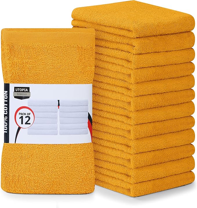 Utopia Towels Kitchen Bar Mops, 16 by 19 Inches, 100% Cotton Super Absorbent by Unknown